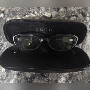Gucci Women's Black Cat-Eye glasses With Case